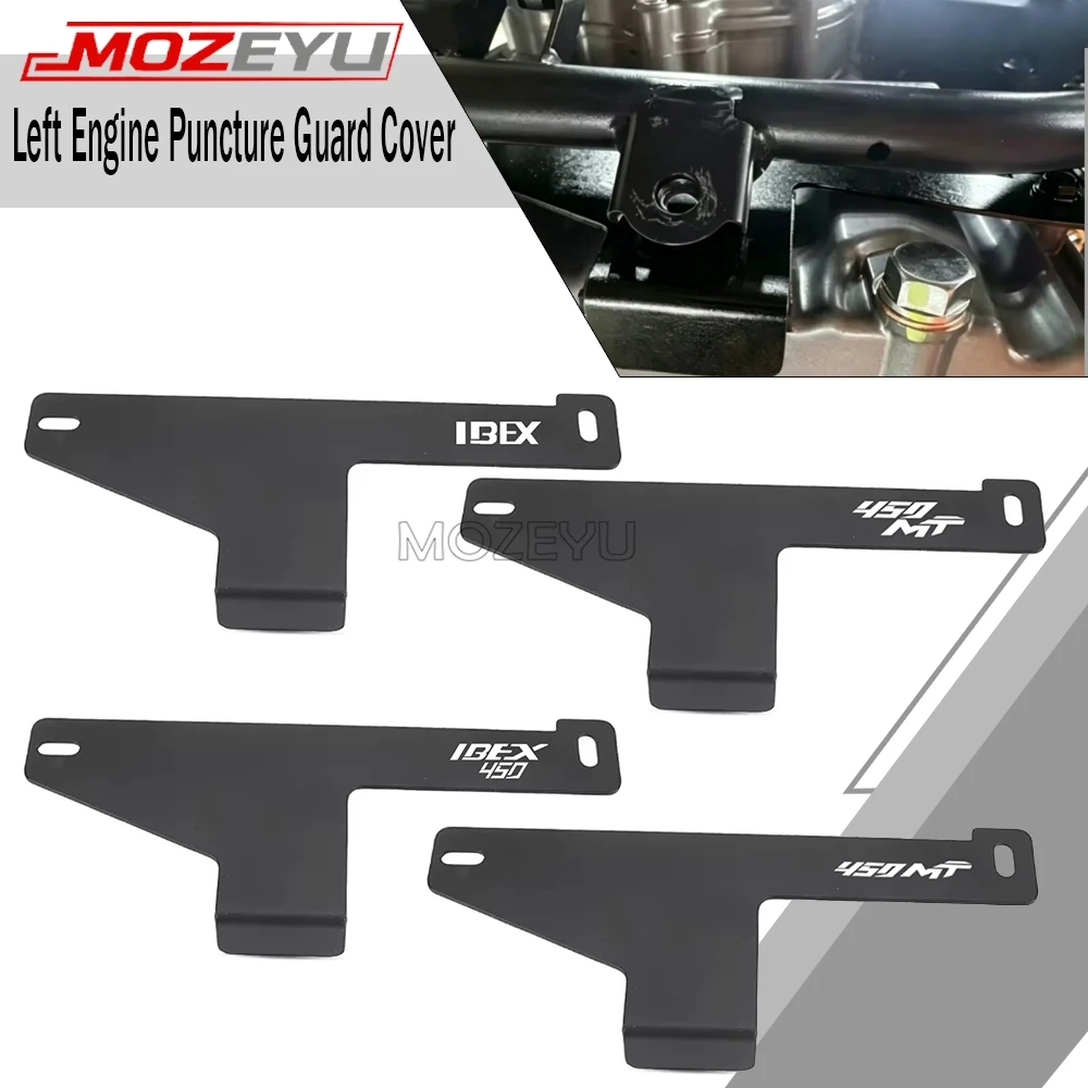 

2027 New MOZEYU Motorcycle Parts Left Engine Puncture Protection Guard Cover For CFMOTO CF MOTO 450MT 450 MT 450 2024 2025 2026