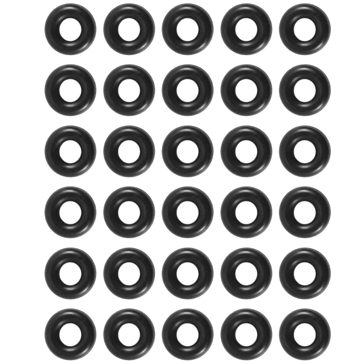 엉뚱한 벌레 낚시를 위한 AT77 30개 2.5mm x 6.5mm x 2mm 고무 O 링