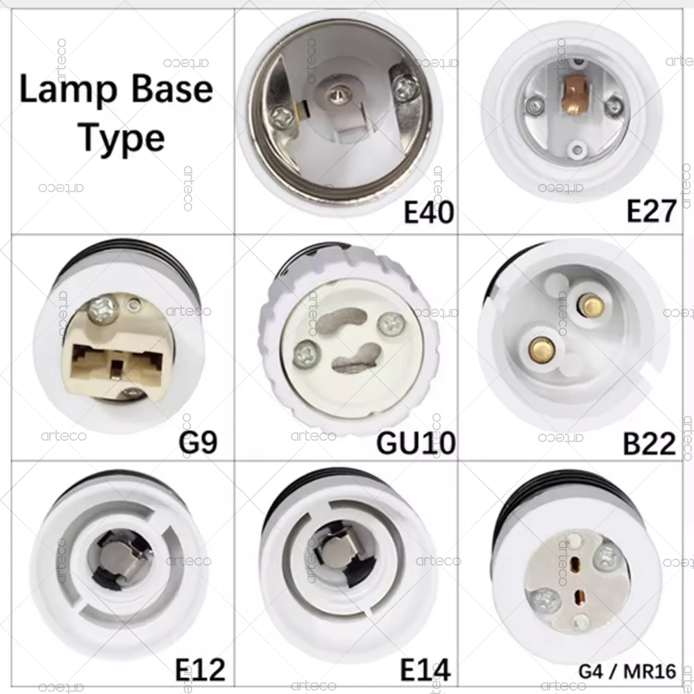 1PCS E27 Male To E14 G9 E12 B22 G4 MR16 E40 GU10 Female Lamp Base Lamp Holder Converter Socket Adapter For LED Corn Bulb Lights