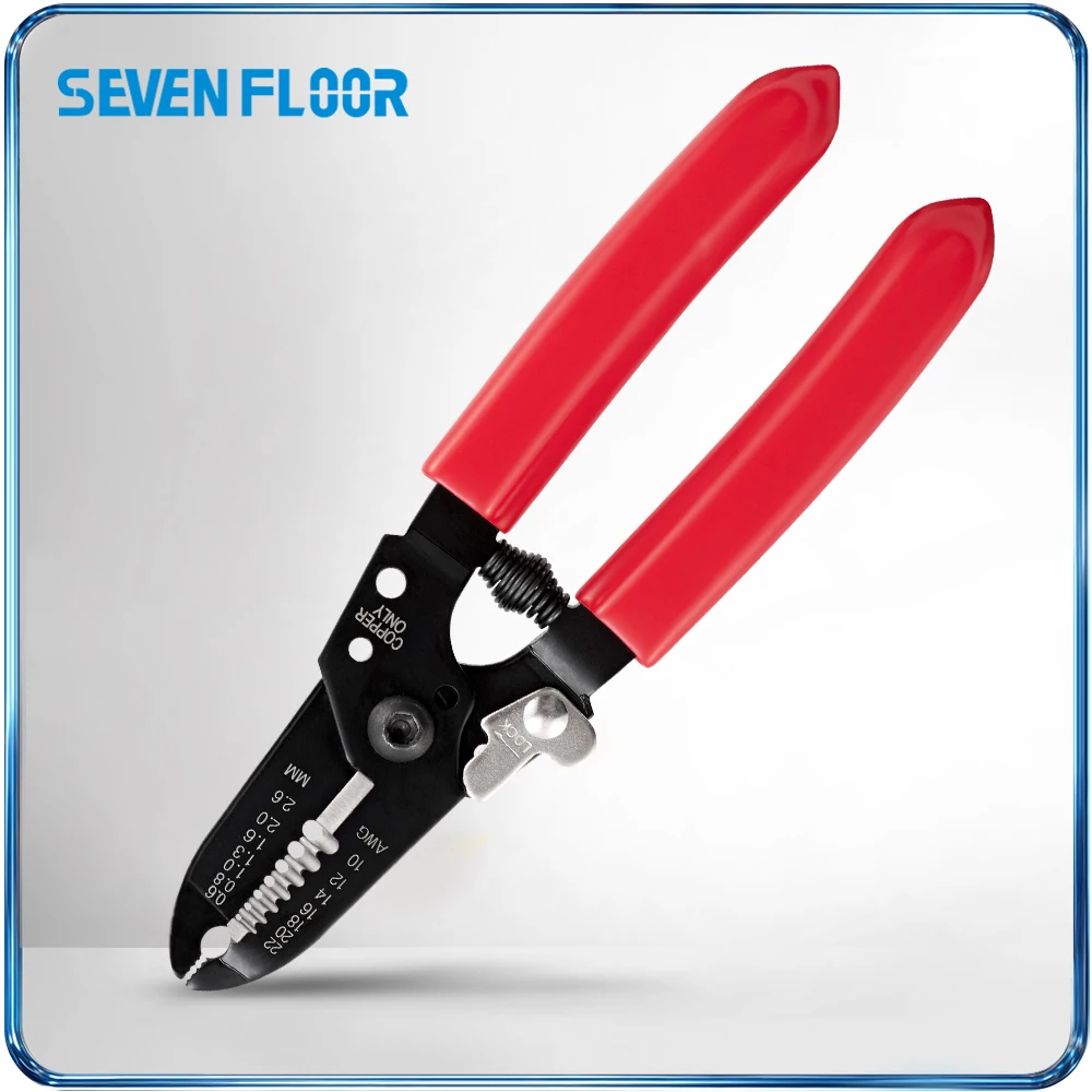 Precision Wire Stripper Milled Teeth Multifunctional Electrical Cable Cutter Stripping Pliers Hand Tool for Repair
