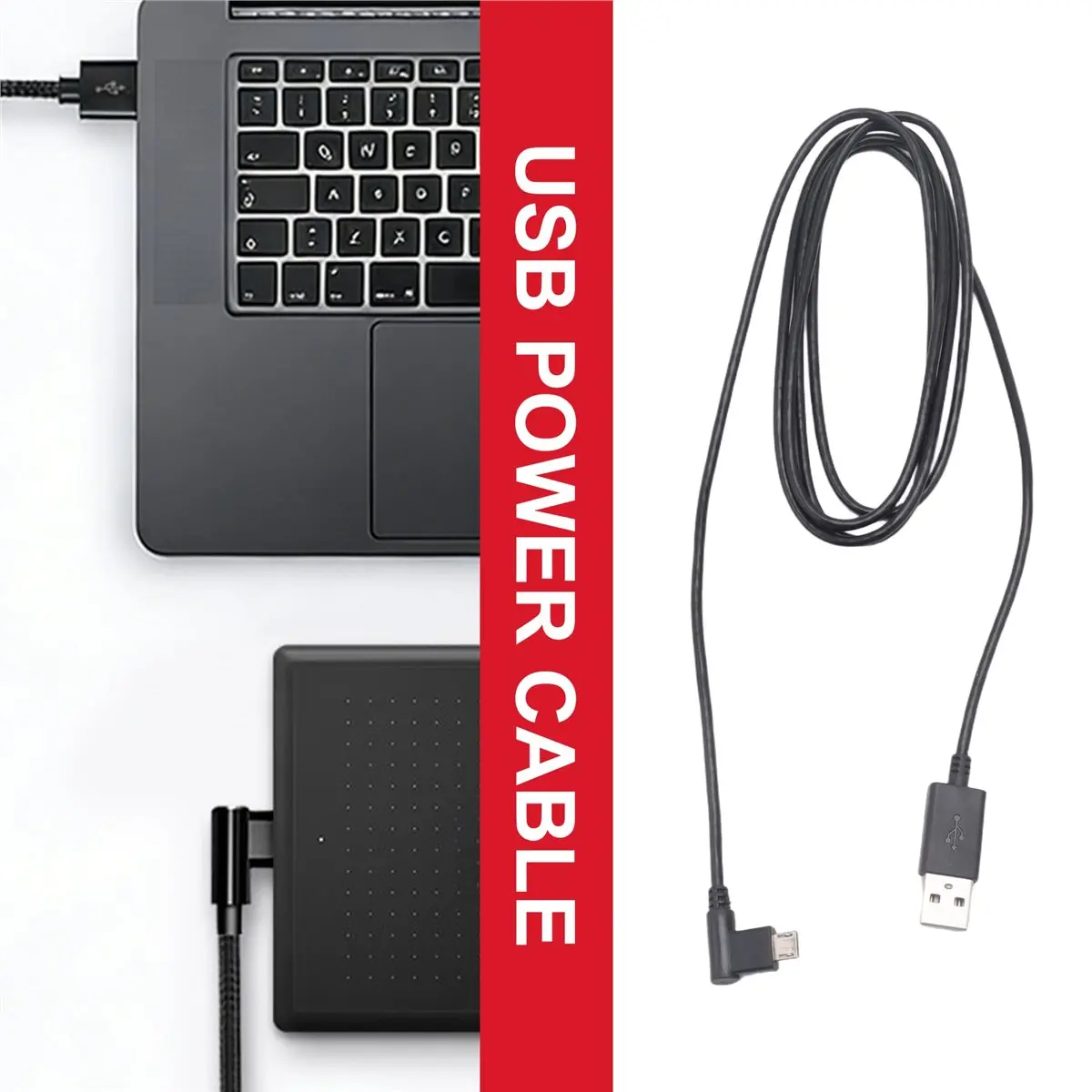 fine Micro-USB Data Cable for Wacom Intuos Digital Drawing Tablet Charge Cable for Wacom CTL472 672 4100 6100 490 690 680
