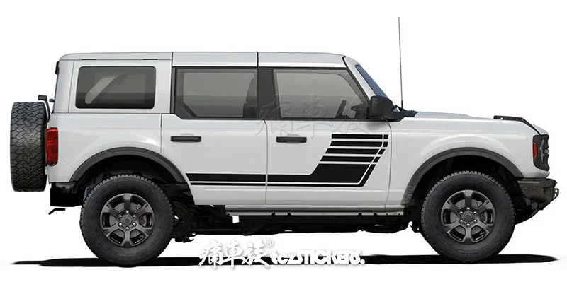 New custom car stickers body modification fashion car decals foil accessories FOR Ford bronco