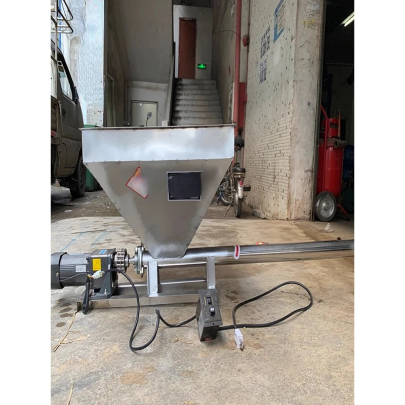 الفولاذ المقاوم للصدأ دوامة المغذية نقل مسحوق البلاستيك الحبيبية المسمار المضافة التغذية التلقائية Masterbatch المغذية #4