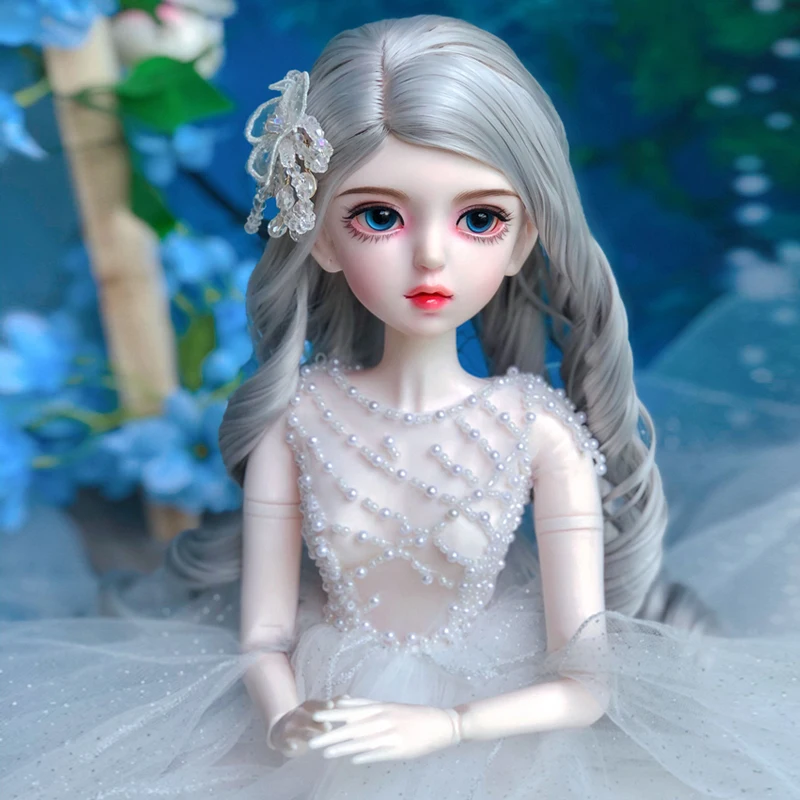 1/3 BJD 60cm nude joint body Female Doll Changing Eyes Hair Doll Diy Makeup Girls Doll Toy Gift toy