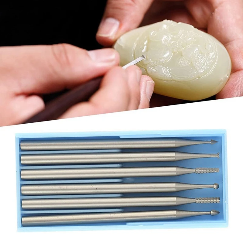 Juego de Herramientas de grabado de tallado de escultura de acero de tungsteno de 2,35 Mm, Micro tipo, alta dureza, juego de cuchillos de escultura, gran oferta