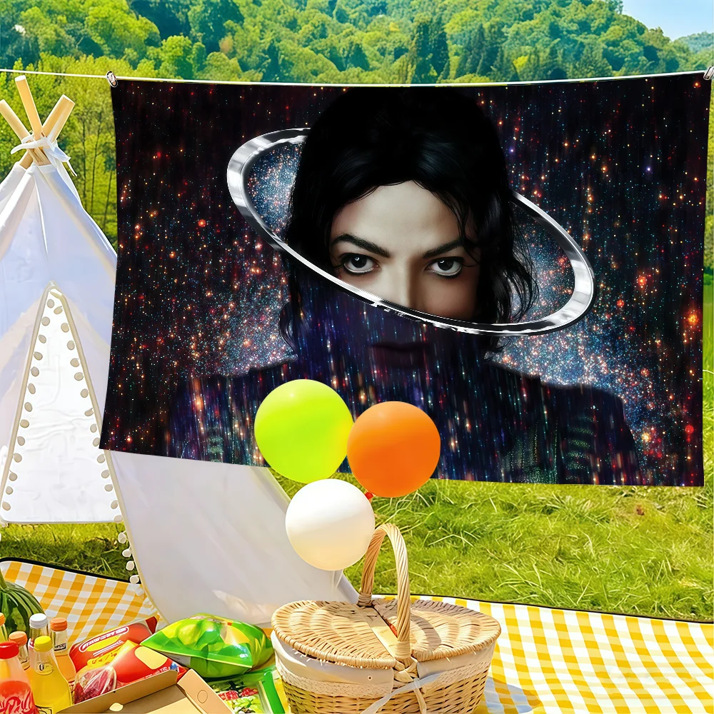 Singer M-Michael J-Jackson Flag Suitable For Birthday Parties Living Room Bedroom And Outdoor Camping Decorations
