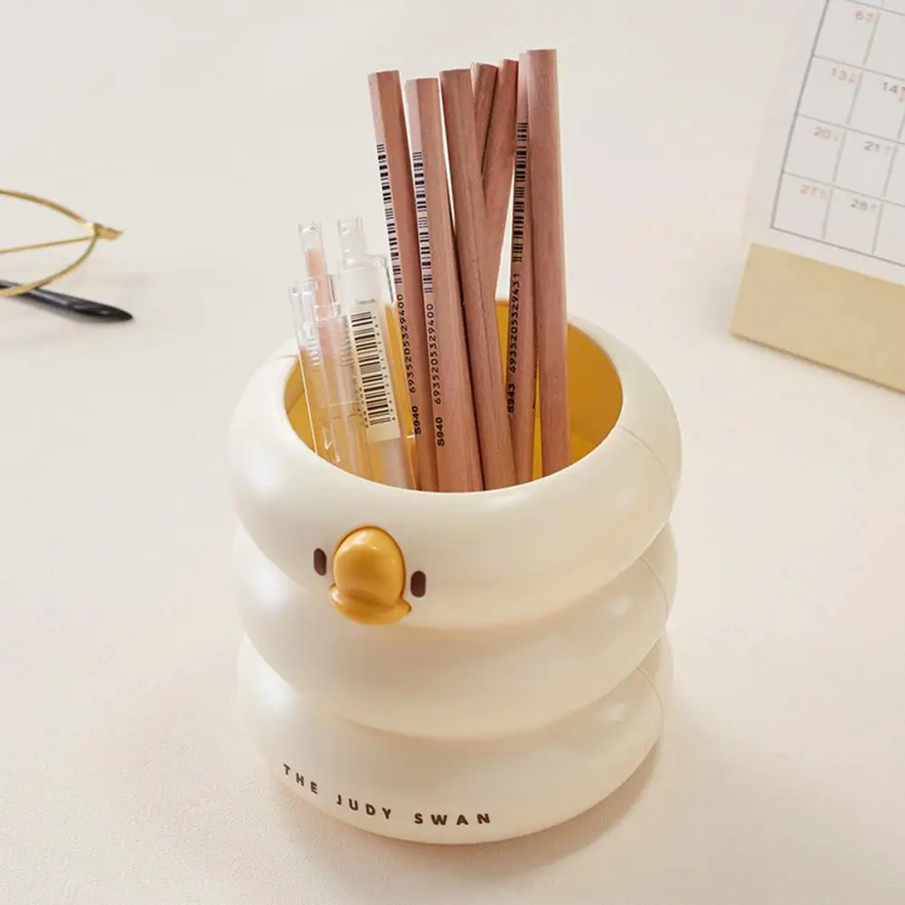 Держатель для кистей в виде утки, органайзер для кистей для макияжа, стильный мультяшный органайзер для хранения кистей, Многофункциональный Домашний Органайзер