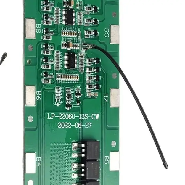 13S 6P 48V PCB Board With Balance Function For E-bike And E-scooter For Battery Box Holder Power Tool Accessories Green