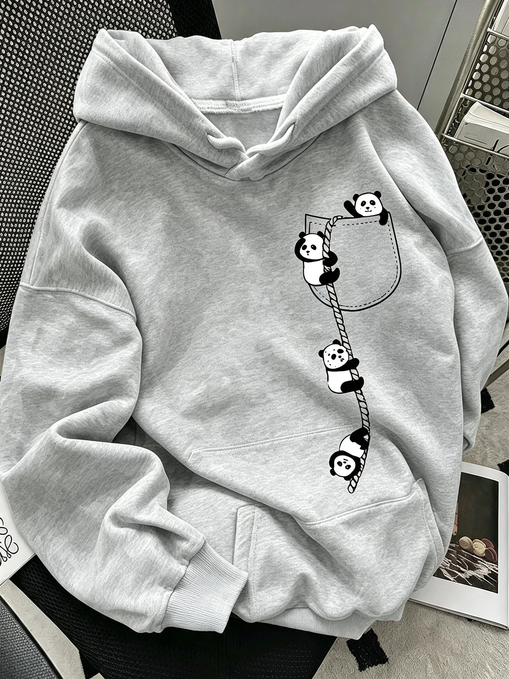 เสื้อฮู้ดลายแพนด้า มีกระเป๋า ส - Winter Clothing On Sale บทวิจารณ์และราคา