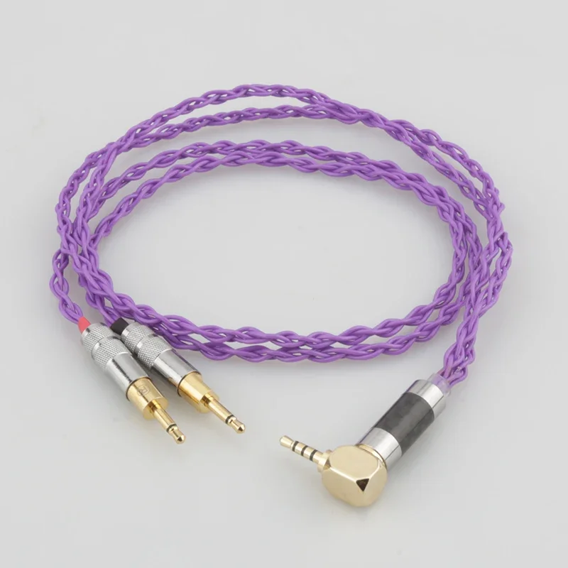 HiFi Replacement Audio Upgrade Cable OCC Wire Cord 2x2.5mm HIFIMAN HE1000 HE400S HE560 Oppo PM-1 PM-2 Headphone Upgrade Cable