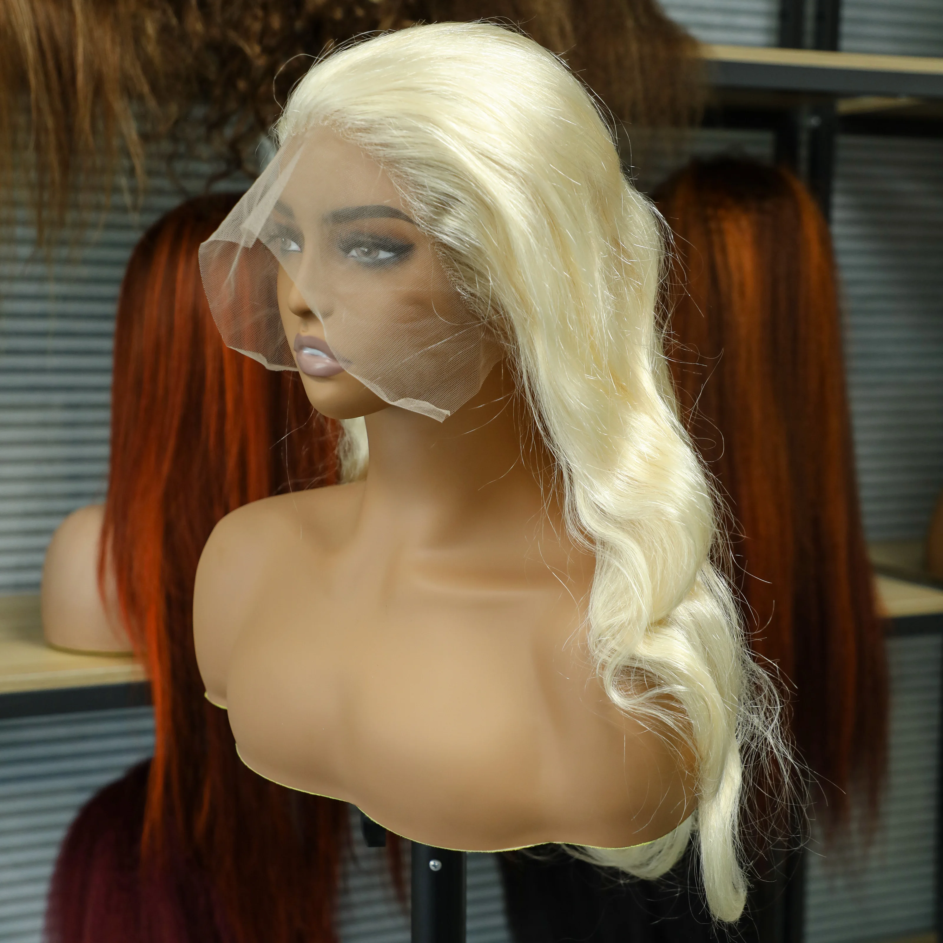 Brazilian Wig Human Hair 100% 613 Blonde Colored Wig For Women Body Wave 13x4 13x6 Transparent Lace Frontal Human Hair Wigs