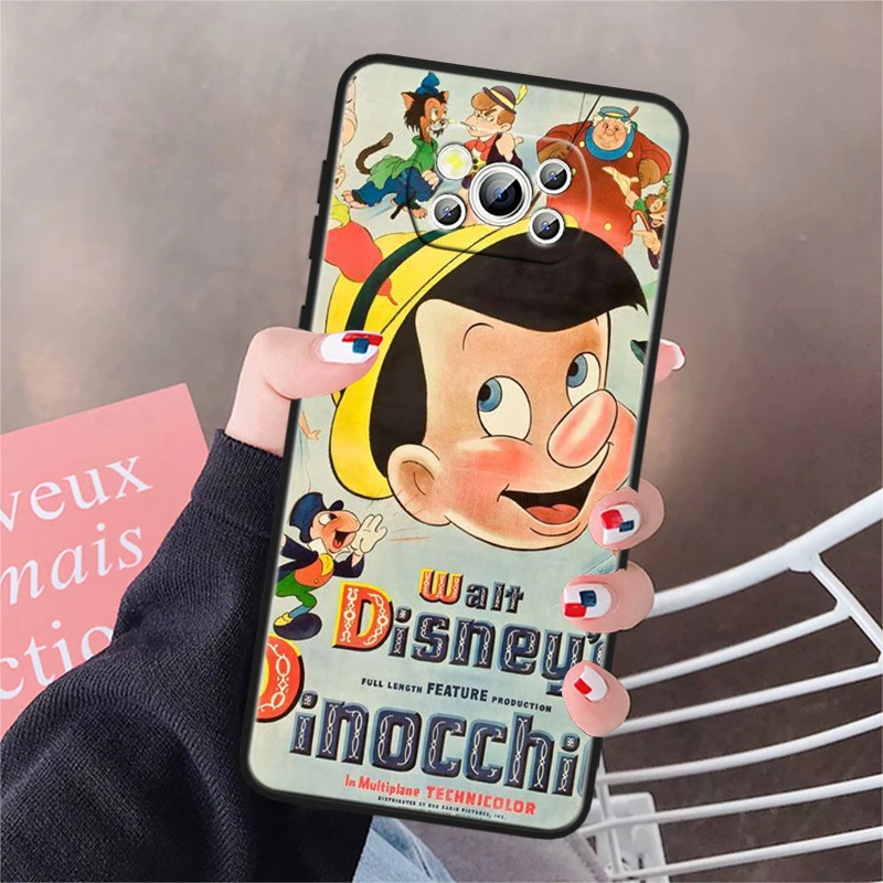 Disney Pinocchio Cute For Honor V20 10i 10X 9S 9X 9C 9A 8X 8C 8A 7S 7C 7A Magic 5 Lite Pro MAX Black Soft Phone Case