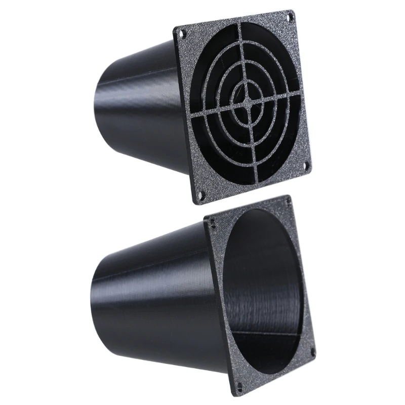 8cm Fan Ducting Attachment with 45mm Round Outlet for Cooling Systems and Blower Fans DropShipping