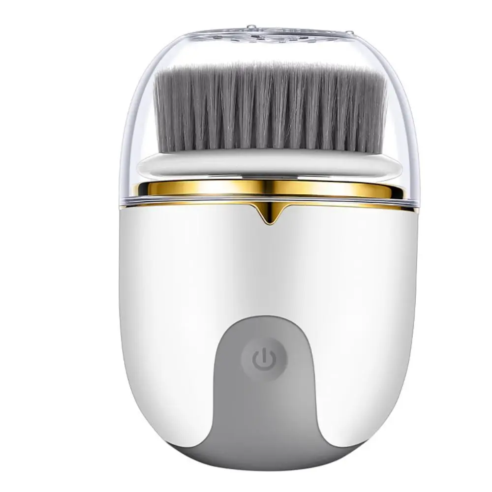 Cepillo limpiador Facial ultrasónico multifuncional, herramienta de limpieza ajustable de doble engranaje, retráctil de poros, rotación de 360 grados, resistente al agua