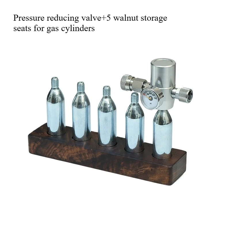 For Coffee Machine Pressure Reducing Valve Carbon Dioxide Co2 Stainless Steel 8mm Female Head 16g Gas Cylinder Constant 10bar