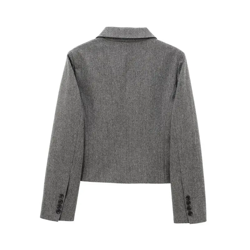 Autumn Winter New Arrival Women's Fashion Mix Fiber Tweed Suit Jacket mid Waist  Skirt Set 25-35 Years Olds