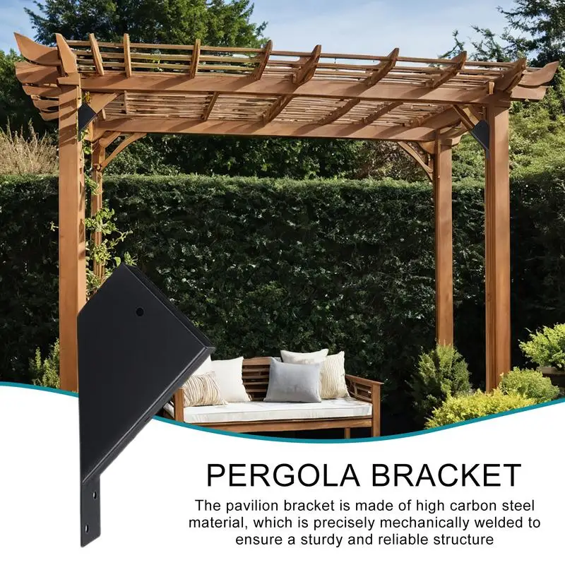 Pergola Angle Support Brackets Angle Pergola Brackets 45 Degree 4Pieces Support Bracket Heavy Duty Shelf Bracket With Screws