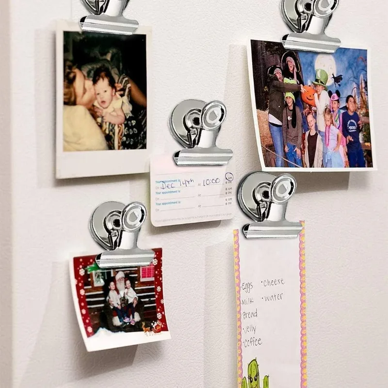 Magnet Clips Heavy Duty Sticky Pads Strong Refrigerator Magnetic Clips for Whiteboard Photo Office Locker Displays Magnets Clip view 2