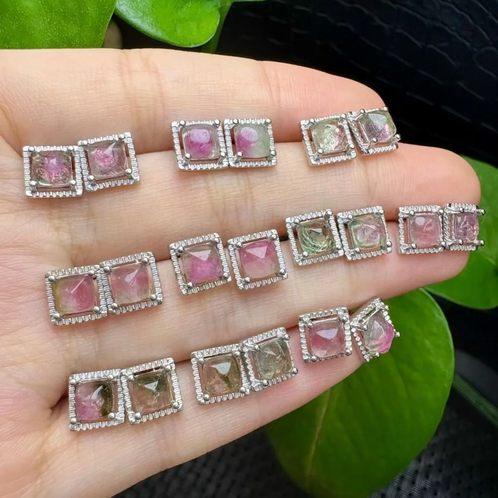 s925-sterling-silver-natural-watermelon-tourmaline-earrings-fashion-elegant-jewelry-crystal-women's-birthday-gift-mature-5mm