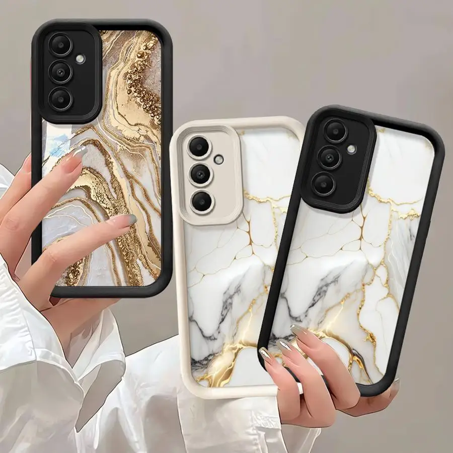 

Чехол для телефона Samsung Galaxy A35 A53 A52 A25 A15 A16 A24 A52s A55 A54 A73 A32 Shell Soft Cover Marble Pattern Elegant Art