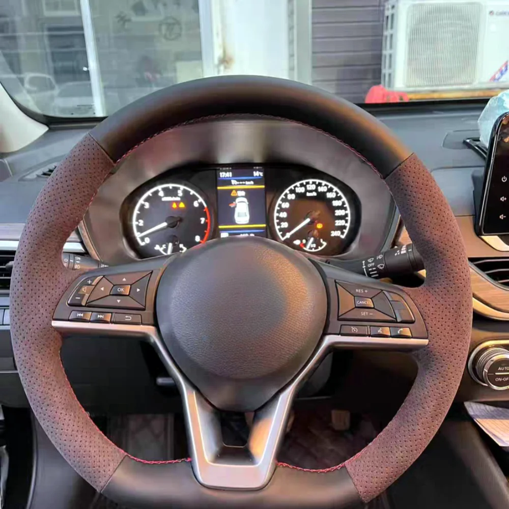 

Сделай Сам сшитая вручную Нескользящая замша натуральная кожа фотосессия для Nissan X-Trail Qashqai Rogue (Sport) 2017-2019