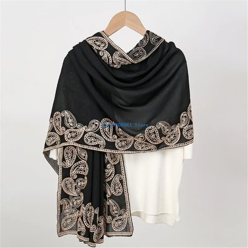 

T3LC Elegant Church Neckerchief Soft Religious Scarf Women Soft Comfortable Scarf