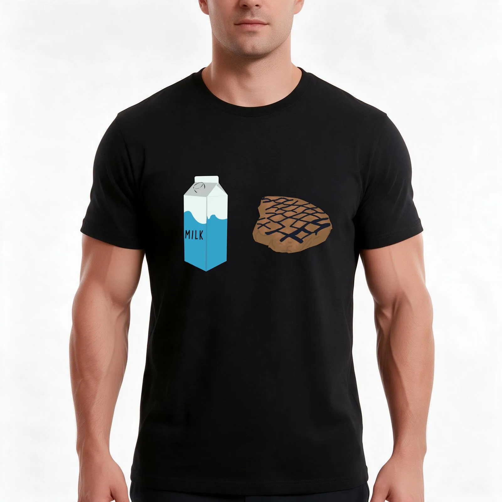 Milk Steak It's Always Sunny T-Shirt, Summer Casual Cotton Tee, Oversized Streetwear Tops, Vintage Graphic Print, 100% Cotton