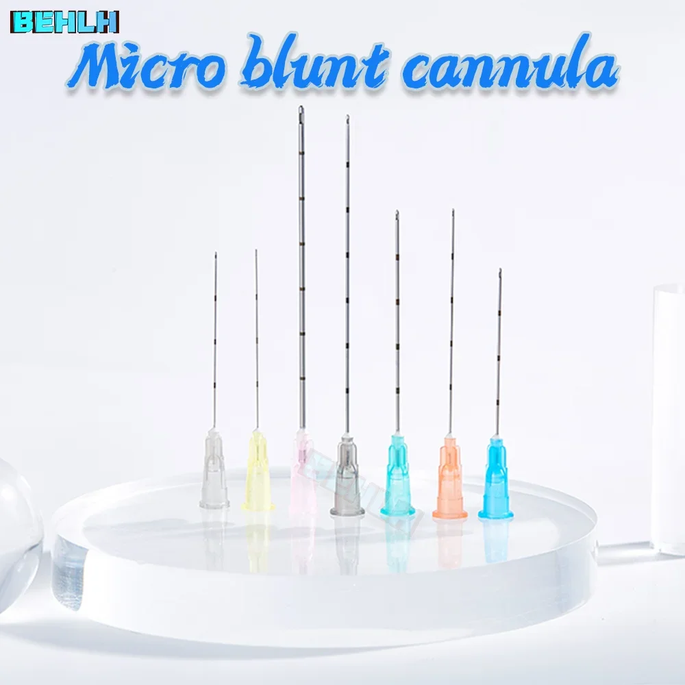 

10pcs Medical microcannula 18G 21G 22G 23G 25g 27G 30G 50mm 70mm Blunt Tip Micro Cannula Needle for Injectable Hyaluronic Acid