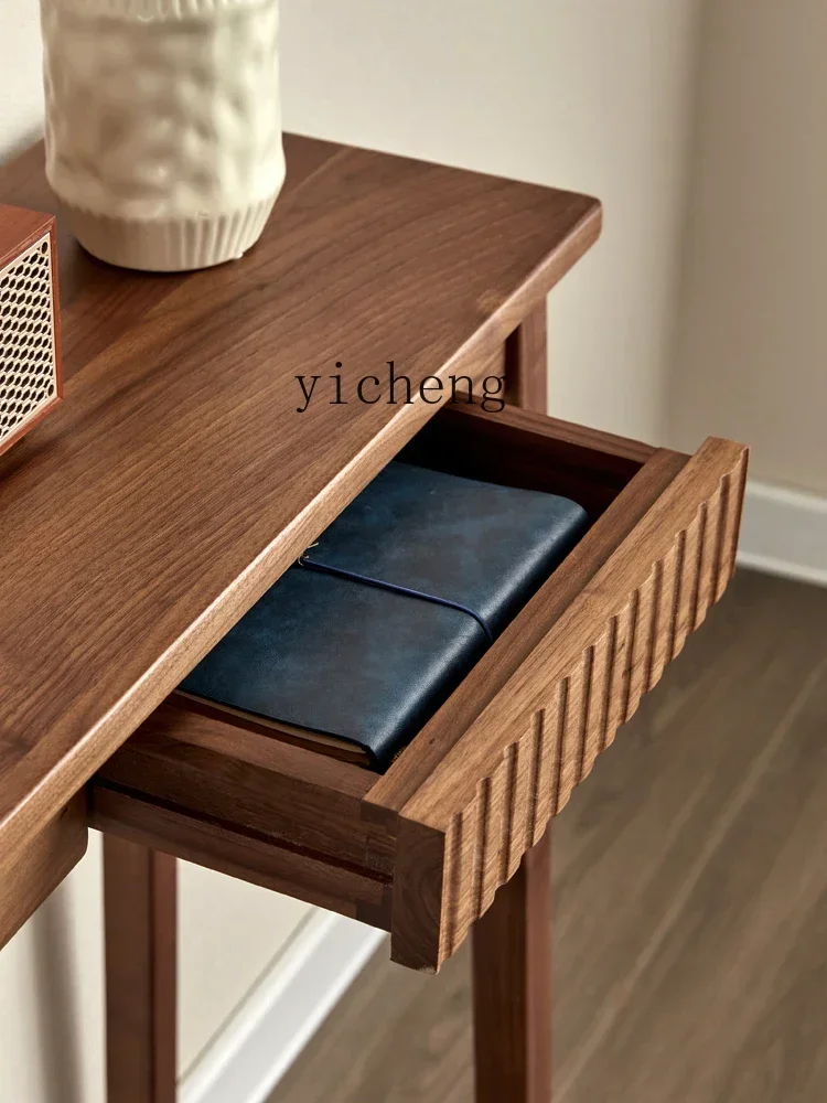 Picture 4: Black Walnut Solid Wood New Chinese Zen a Long Narrow Table Altar Sofa Small Space Wall Narrow Table