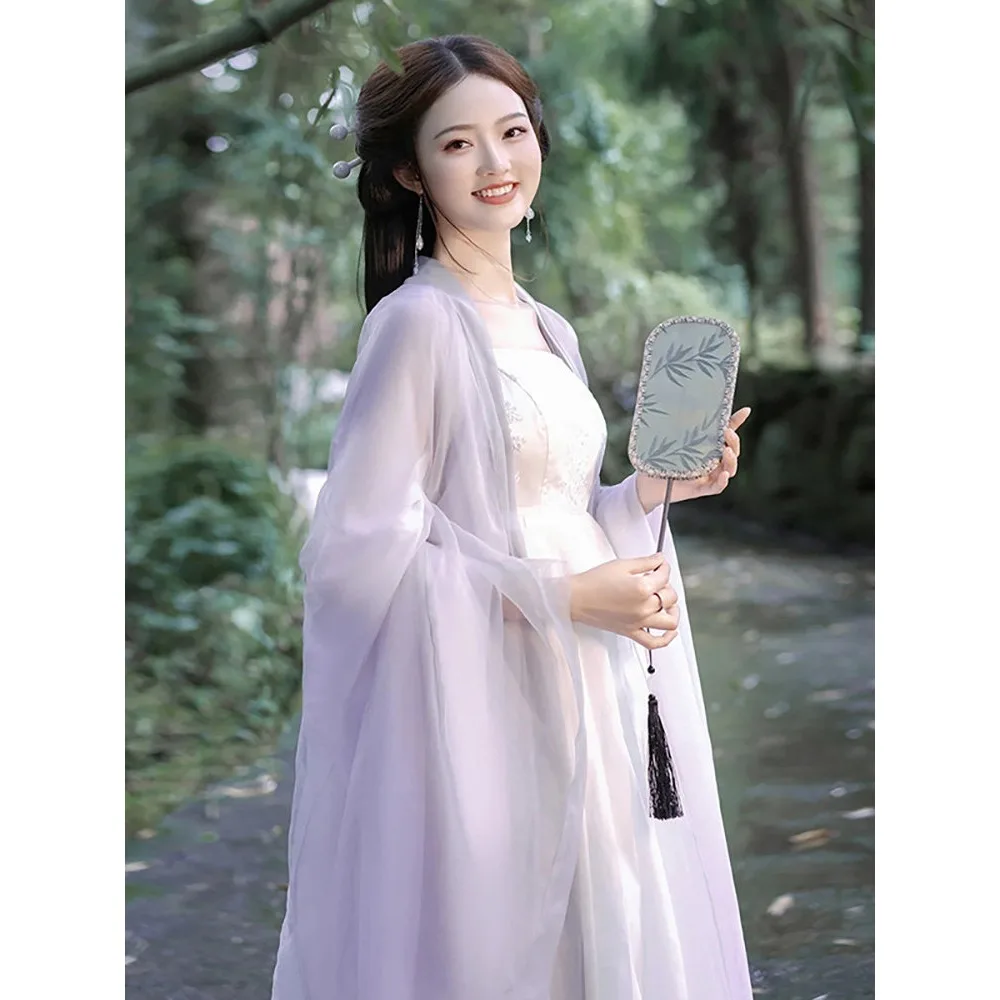 Hanfu 2026 new beautiful fairy elegant ancient dress small man chest-length skirt high sense