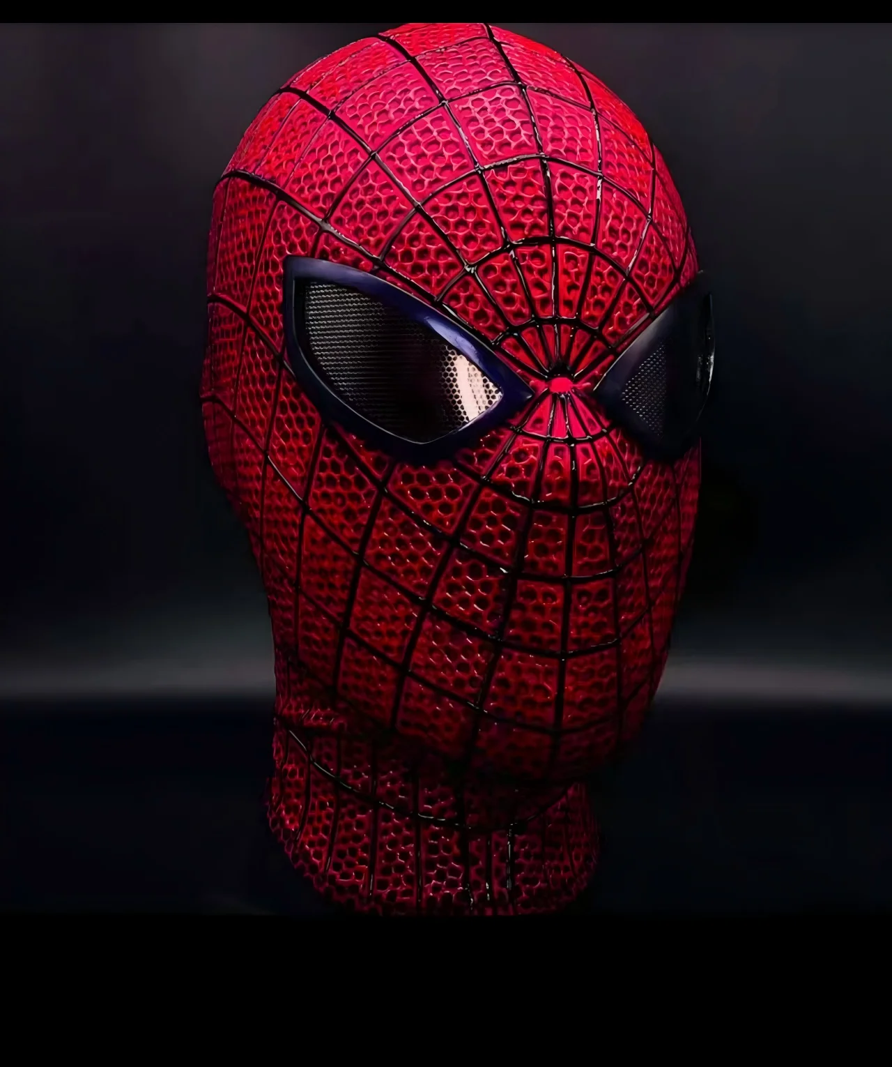 SpiderMan Brandneue Cosplay-Maske für Erwachsene mit magnetischer Rückabdeckung, 3D-Netzstreifen, Harz-Gesichtsschale, Cosplay-Helm