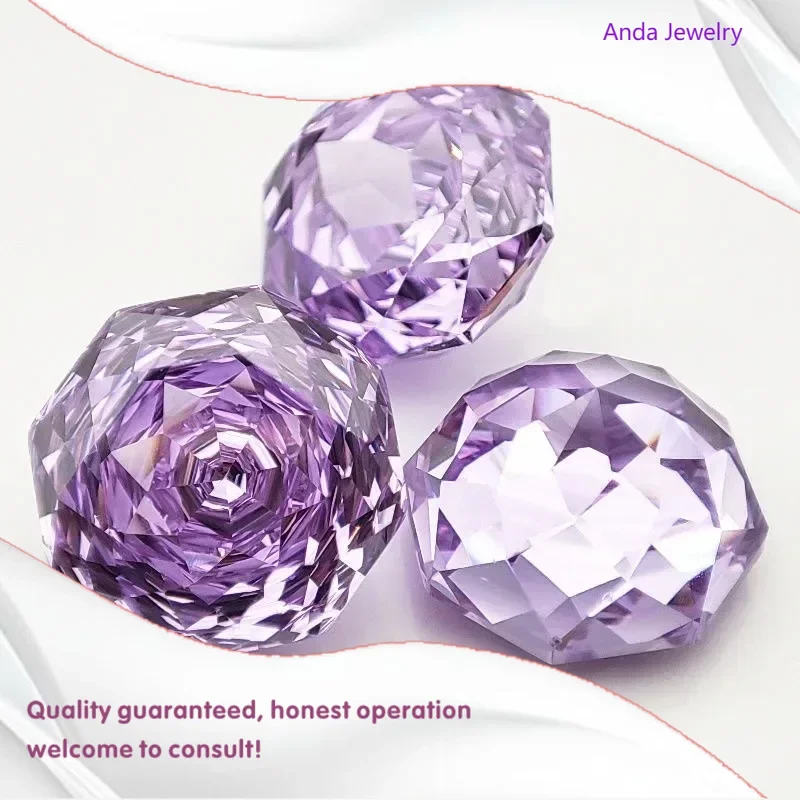 

M-кубический цирконий, восьмиугольный камень розовой огранки, кунцит, цвет, свободные камни 6 мм-8 мм, используемые для DIY, подвески, изготовления ювелирных изделий, основные материалы