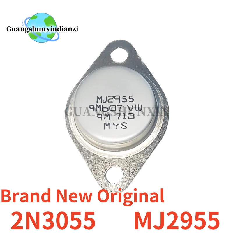 5 أزواج/5 قطعة العلامة التجارية الجديدة الأصلي 2N3055 MJ2955 TO-3 الاقتران الأنابيب عالية الطاقة الترانزستور أفضل جودة في المخزون