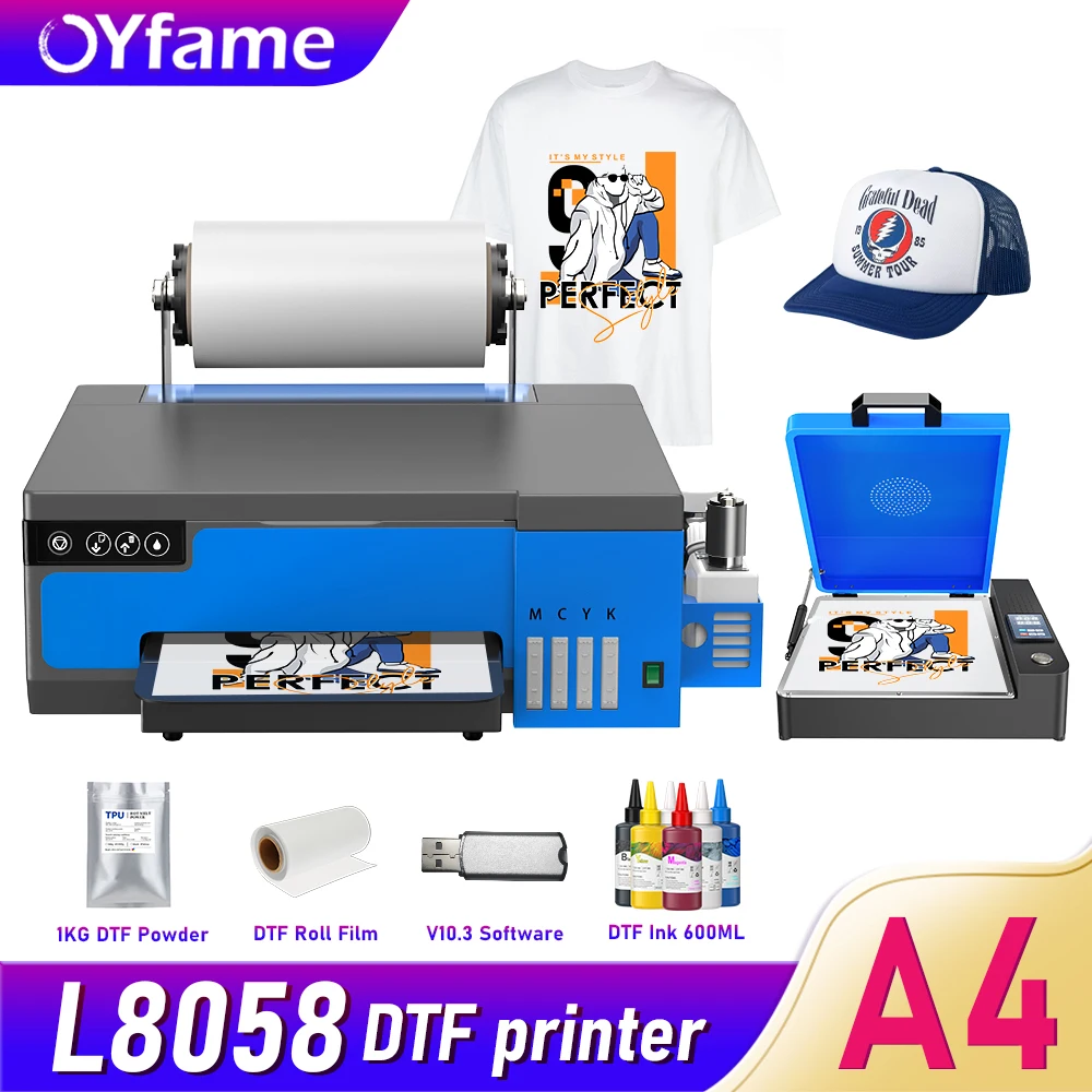 

OYfame A4 DTF Printer For Epson XP600 DTF Printing Machine impresora de dtf A4 DTF Transfer Printer With White Ink Circulation