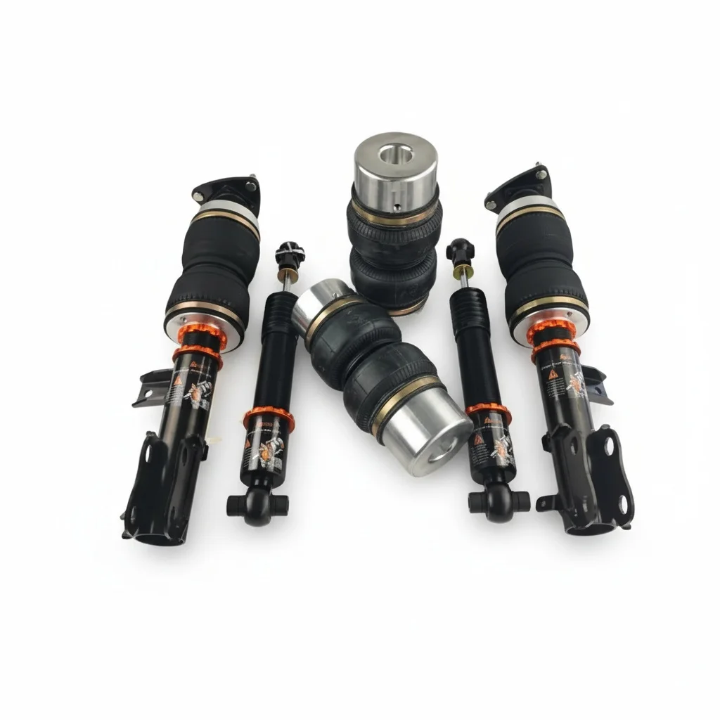 Air Strut Suspension Kit, Heavy Duty Steel PCBR Air Spring Assembly, Fit for Ford Transit Custom 2025 2025T, Pneumatic Struts