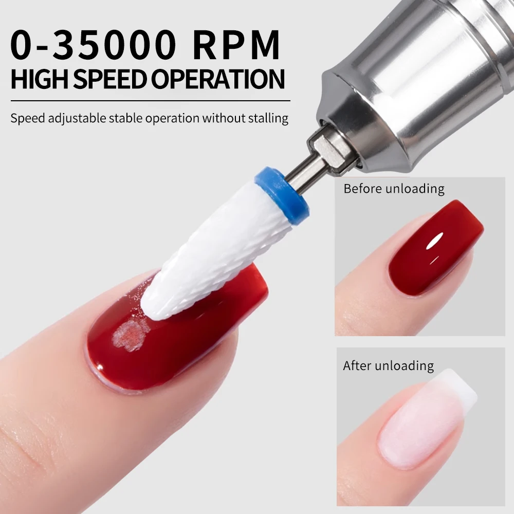 Taladro profesional para uñas, torno para manicura, lijadora eléctrica para uñas, cortadores, pulidor, lima de fresado, equipo de Motor para uñas de Gel