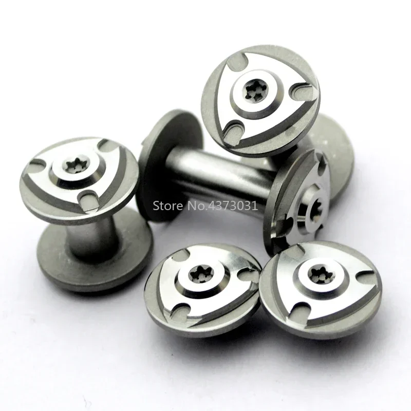 

2 Sets Stainless Steel M4 Screws for DIY Knife Handle Material Making Screws T8 Tool Handle Nail Lock Rivets