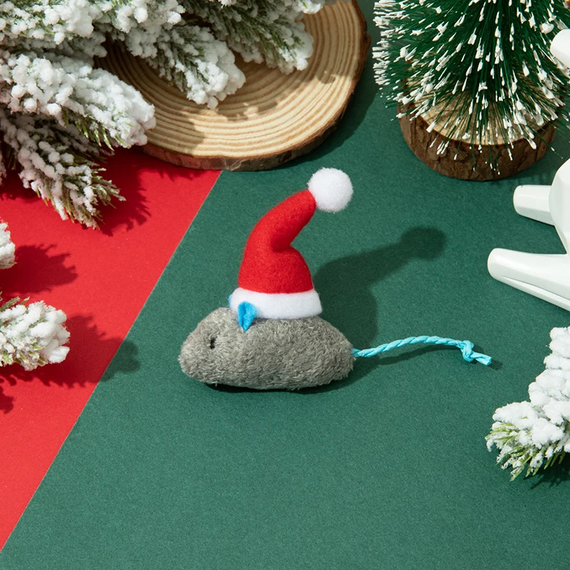 Natal pet mouse brinquedo suprimentos catnip mouse catgrass gato pick-me-up brinquedo gato brinquedos gatos brinquedos interativos para animais de estimação