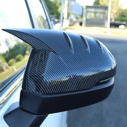 For Honda ZR-V ZRV 2022 2023 2024 Car Side Mirror Covers 3d Sticker Decoration Abs Chrome Carbon Fiber Black Trim 2PCS auto part