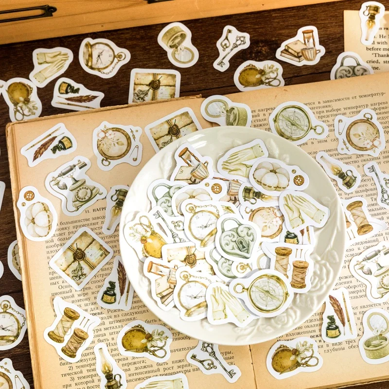 45 stuks bloemen, planten en vlinderstickers voor tijdschriften, agenda's, fotoalbums, decoratieve stickers, kantoorartikelen.