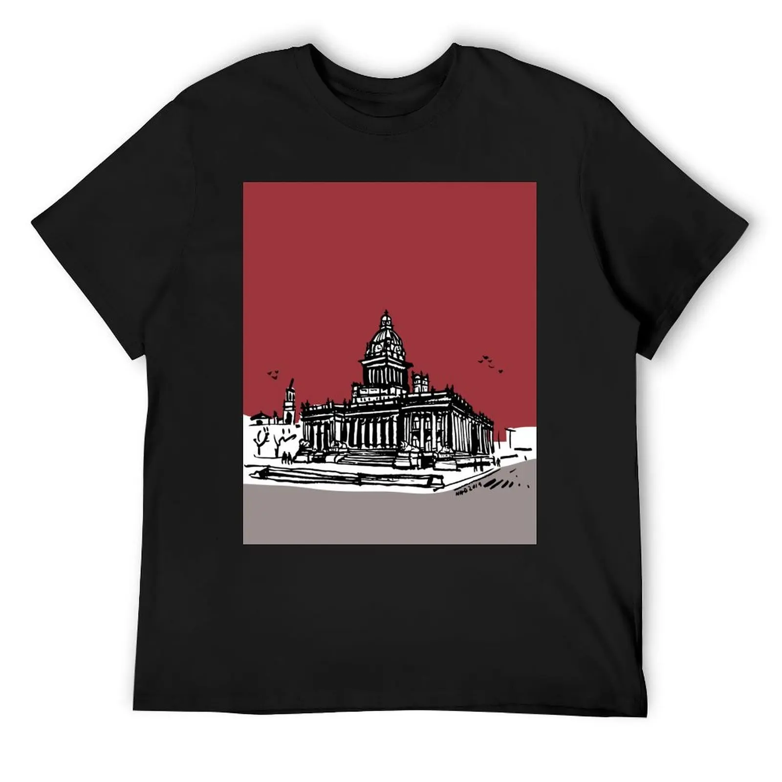 

Leeds Town Hall T-Shirt luxury designer essential t shirt new edition mens t shirts