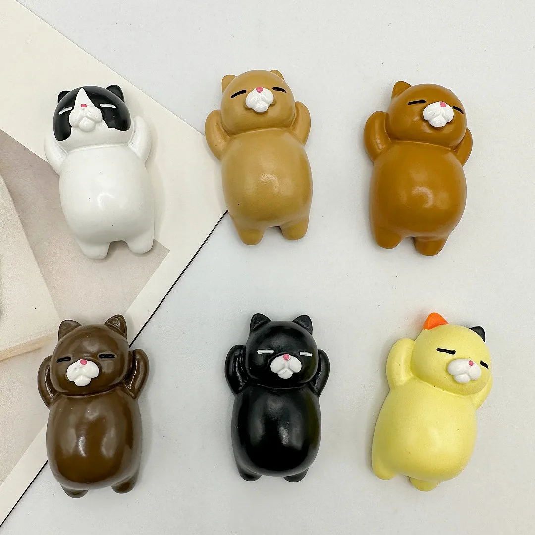 6/8Pcs cartoon cat refrigerator magnets, decorative refrigerator magnets, kitchen and home decor