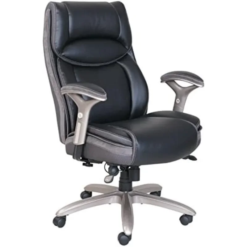 Smart Layers Jennings Super Task Big and Tall Chair, Black/Slate