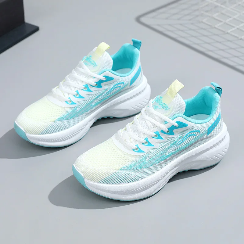 

Autumn New Women's Mesh Sports Shoes Thick Soled Fashionable Breathable Lightweight Women's Shoes