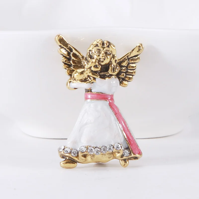 المينا الملاك دبابيس للنساء للجنسين كيوبيد الحب شخصية دبابيس مأدبة حفلة على ظهره هدايا مجوهرات اكسسوارات #5