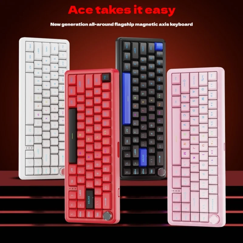 Ausdom Zeus68 Magnetic Axis Mechanical Keyboard 8000hz Rgb Rt0.005 Full-Key Rollover Quick Response Gaming Keyboard Gift
