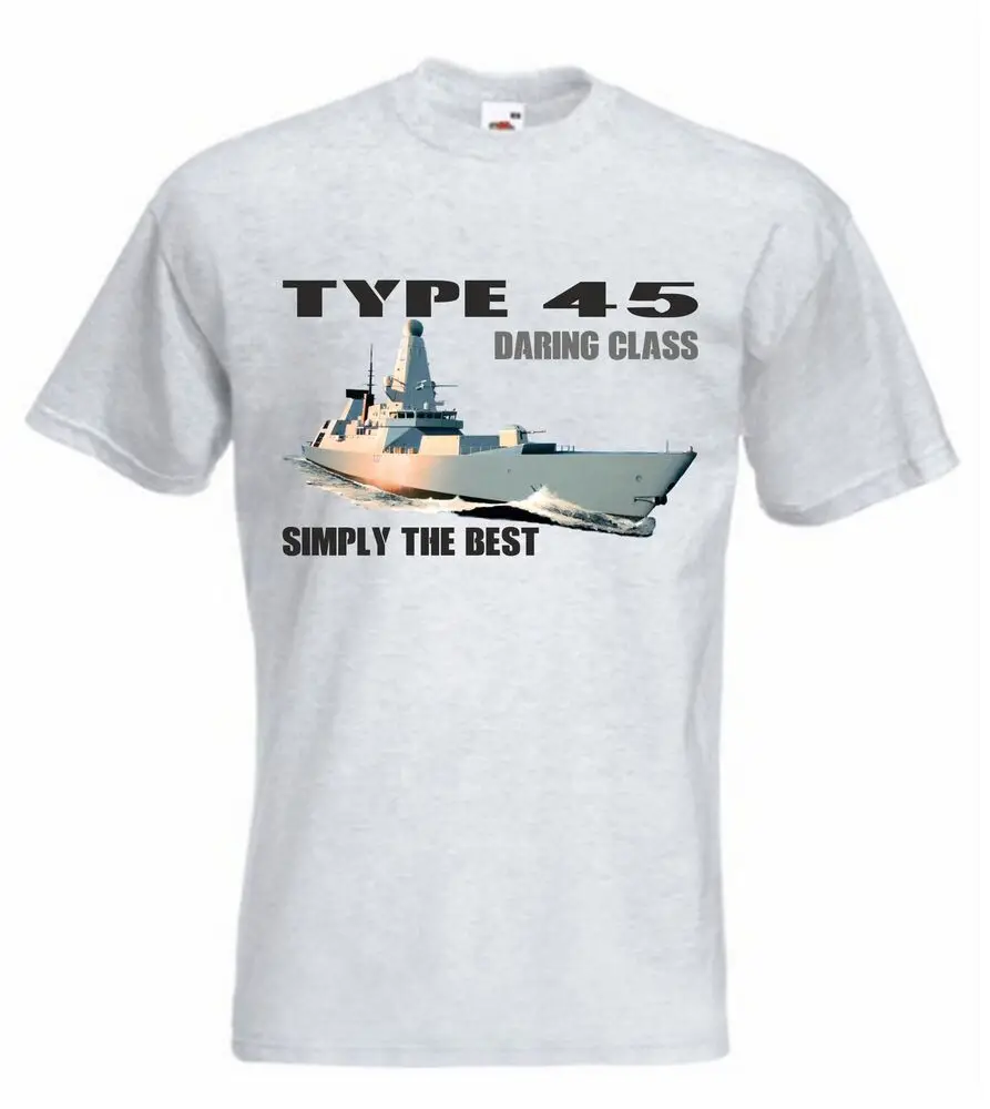 HMS Daring Type 45 Destroyer T-Shirt Short Sleeve Casual 100% Cotton O-Neck Summer Mens T-shirt Size S-3XL