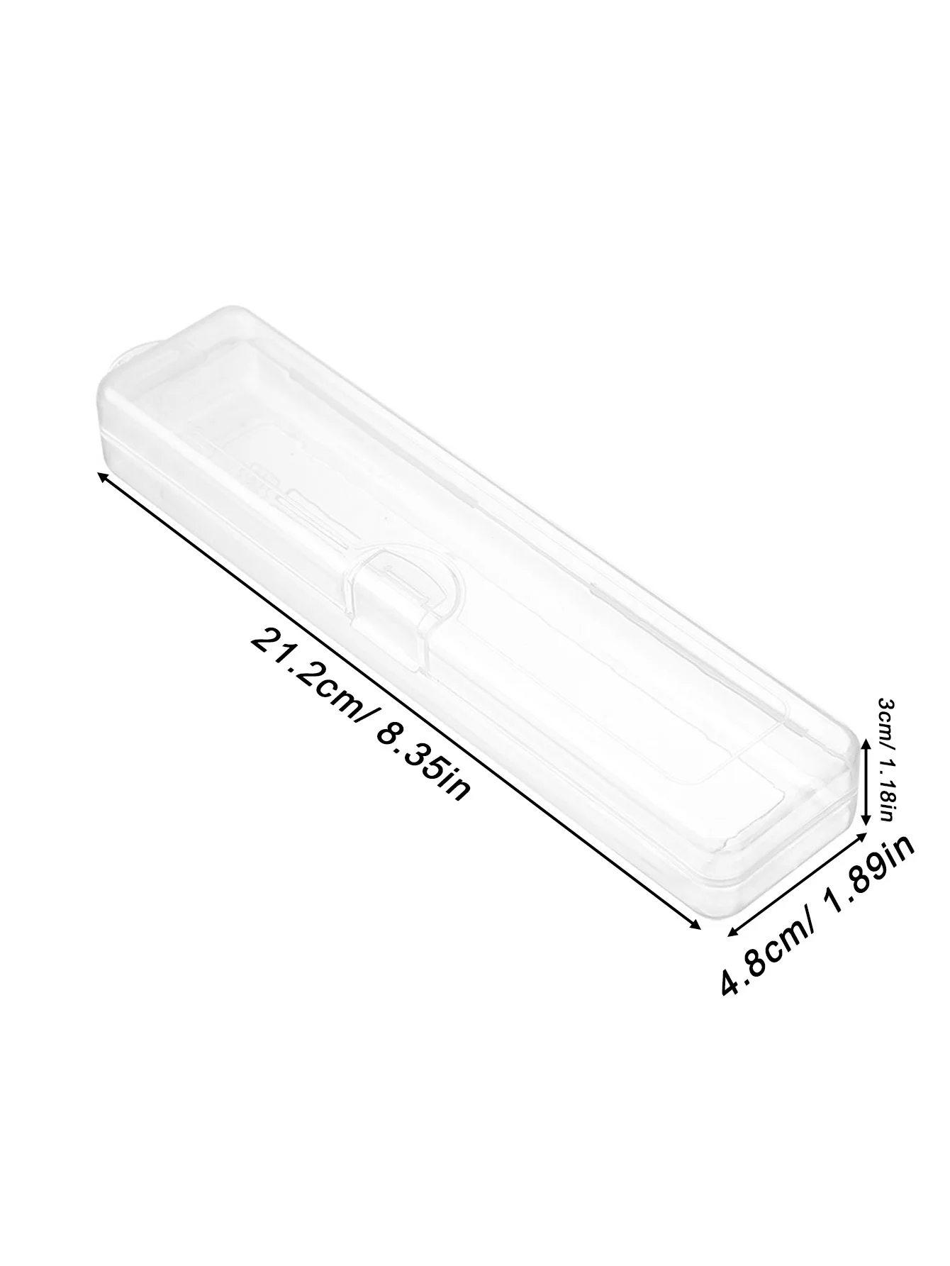 1/2 Uds. La caja de almacenamiento de brochas de maquillaje transparente PP se puede colgar para almacenamiento de escritorio, a prueba de polvo, accesorios de herramientas de belleza portátiles