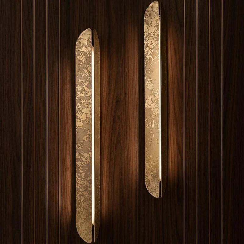 Wrought iron wall lamp minimalist creative living room bedroom background wall decorative lamp hotel restaurant corridor lamp