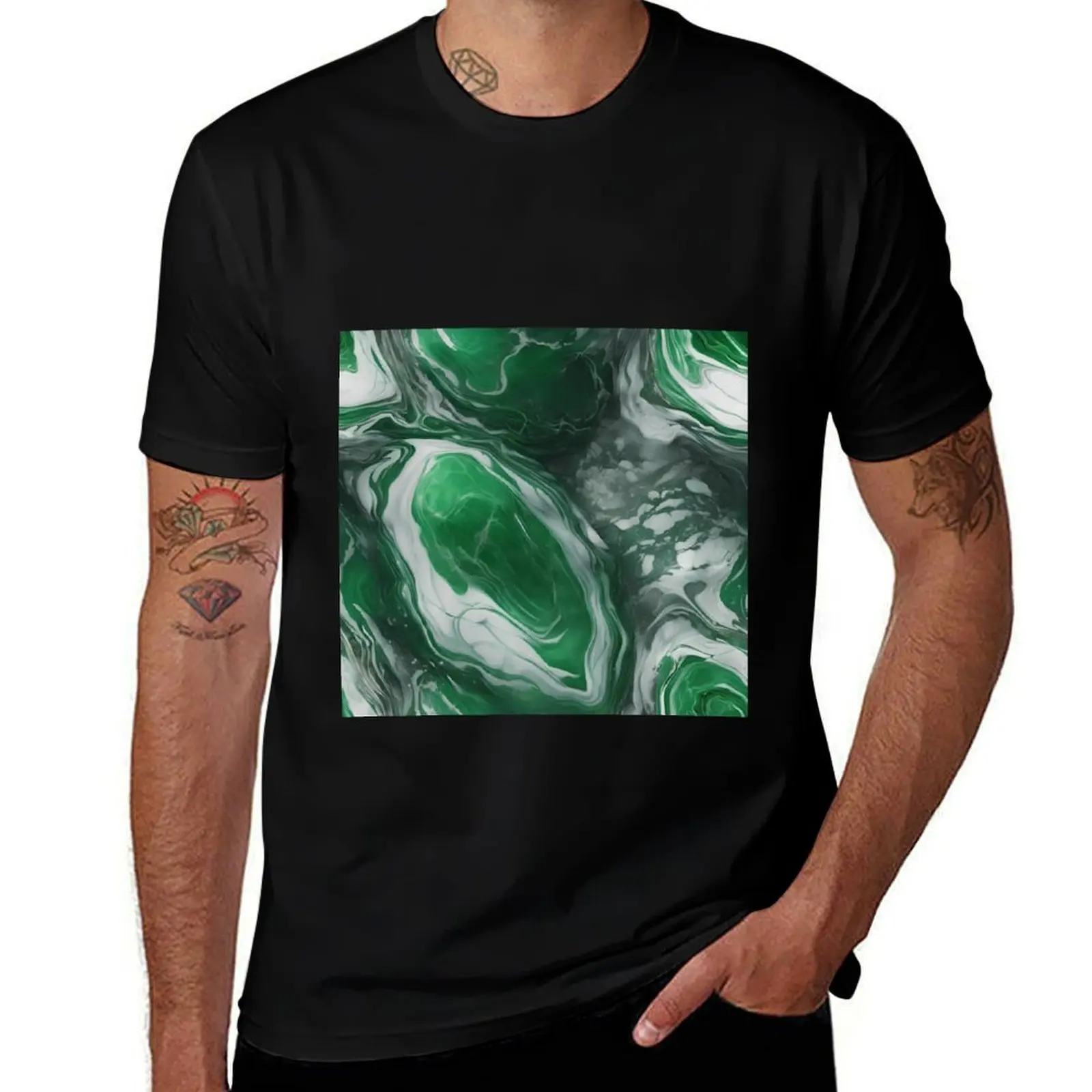 

GRANT marble green emerald bottlegreen T-Shirt anime shirt Funny t-shirts fashion shirts gifts for boyfriend mens white t shirts